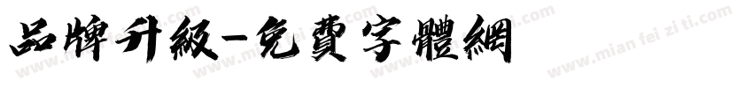 品牌升级字体转换