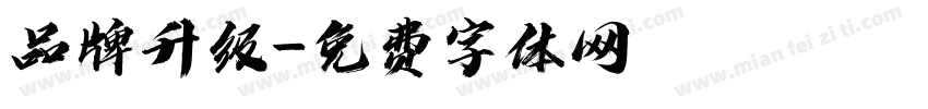 品牌升级字体转换