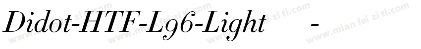 Didot-HTF-L96-Light手机版字体转换