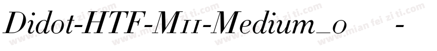 Didot-HTF-M11-Medium_0手机版字体转换