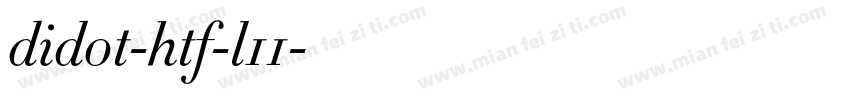 didot-htf-l11字体转换