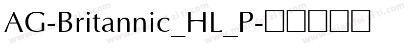 AG-Britannic_HL_P字体转换