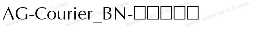 AG-Courier_BN字体转换