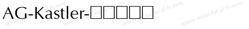 AG-Kastler字体转换