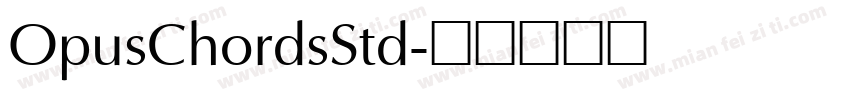 OpusChordsStd字体转换
