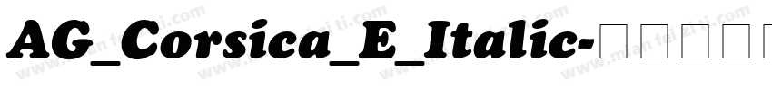 AG_Corsica_E_Italic字体转换