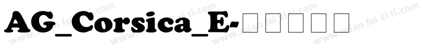AG_Corsica_E字体转换