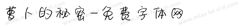 萝卜的秘密字体转换