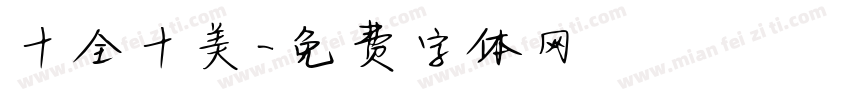 十全十美字体转换