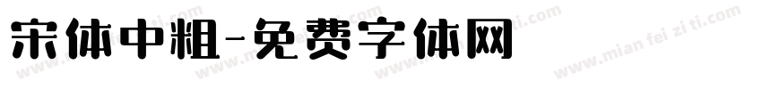 宋体中粗字体转换