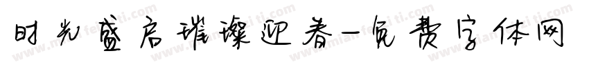 时光盛启璀璨迎春字体转换
