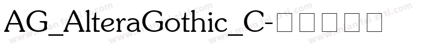 AG_AlteraGothic_C字体转换