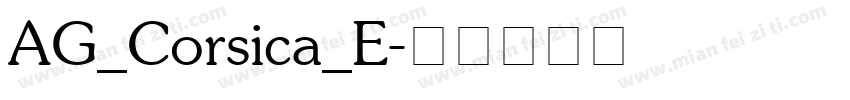 AG_Corsica_E字体转换