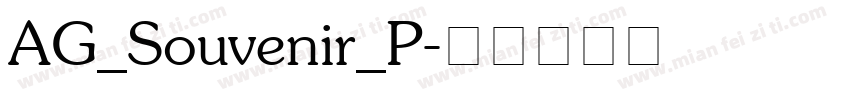 AG_Souvenir_P字体转换
