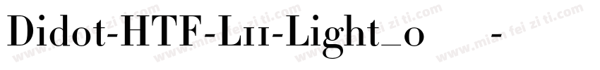 Didot-HTF-L11-Light_0手机版字体转换