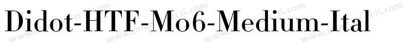 Didot-HTF-M06-Medium-Ital生成器字体转换