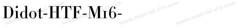 Didot-HTF-M16字体转换