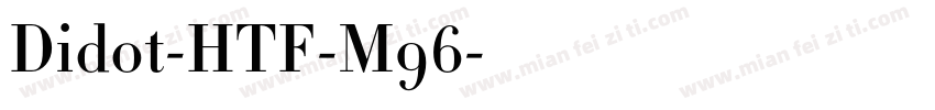 Didot-HTF-M96字体转换