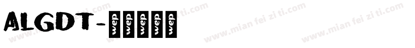 ALGDT字体转换