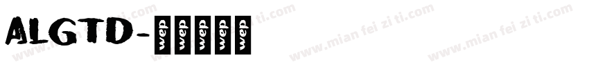 ALGTD字体转换