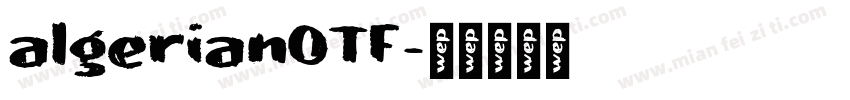 algerianOTF字体转换
