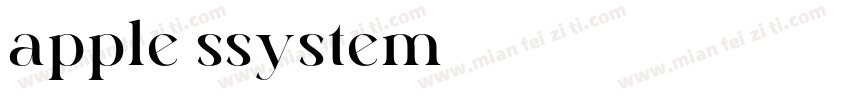 apple-ssystem字体转换