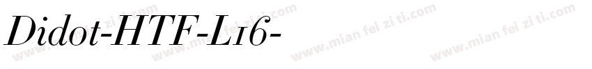 Didot-HTF-L16字体转换