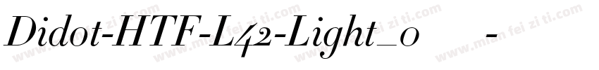Didot-HTF-L42-Light_0手机版字体转换