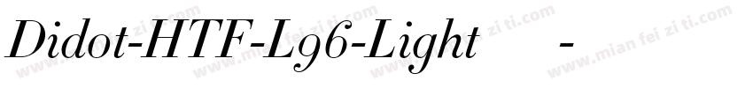 Didot-HTF-L96-Light手机版字体转换
