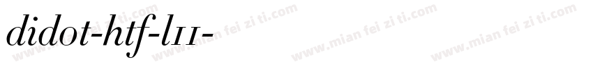 didot-htf-l11字体转换
