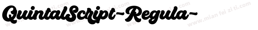QuintalScript-Regula字体转换