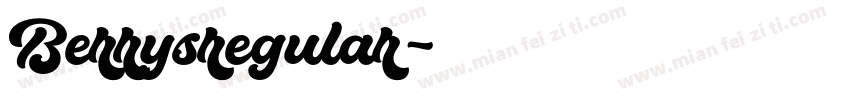 Berrysregular字体转换
