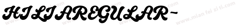 HILIAREGULAR字体转换