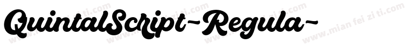 QuintalScript-Regula字体转换