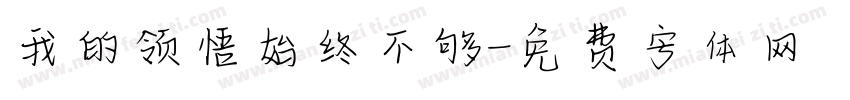 我的领悟始终不够字体转换