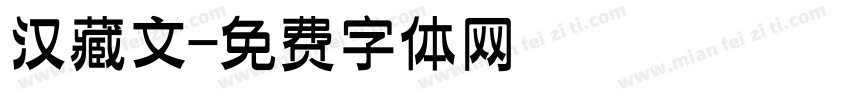 汉藏文字体转换