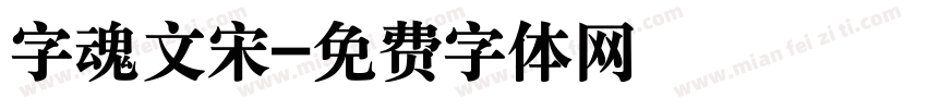 字魂文宋字体转换
