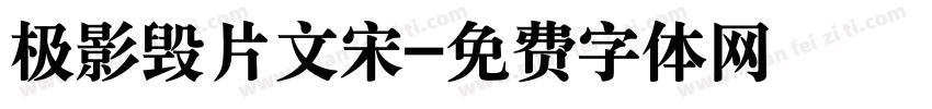 极影毁片文宋字体转换