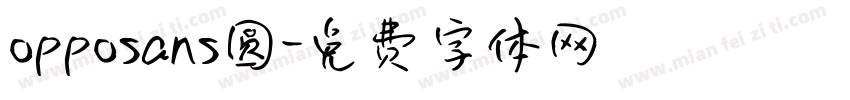 opposans圆字体转换