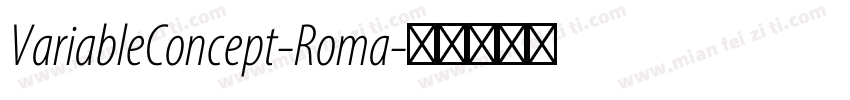 VariableConcept-Roma字体转换