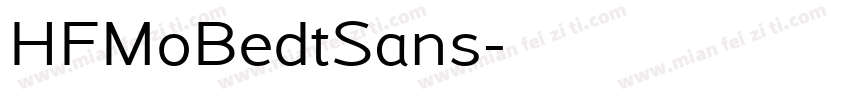 HFMoBedtSans字体转换
