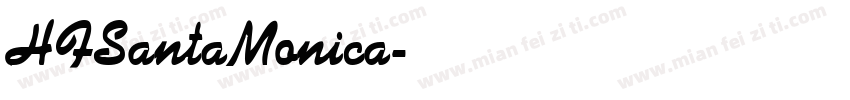 HFSantaMonica字体转换