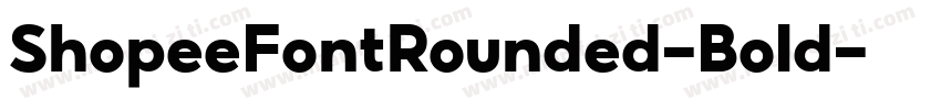 ShopeeFontRounded-Bold字体转换