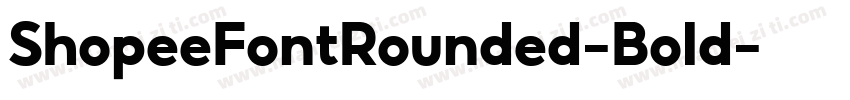 ShopeeFontRounded-Bold字体转换