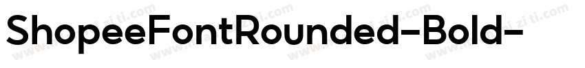 ShopeeFontRounded-Bold字体转换