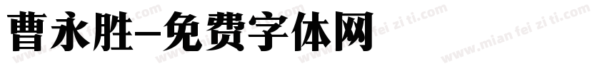 曹永胜字体转换