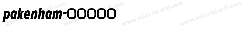 pakenham字体转换