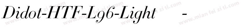 Didot-HTF-L96-Light手机版字体转换