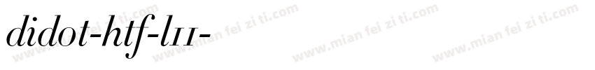 didot-htf-l11字体转换