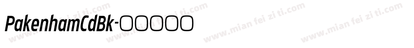 PakenhamCdBk字体转换